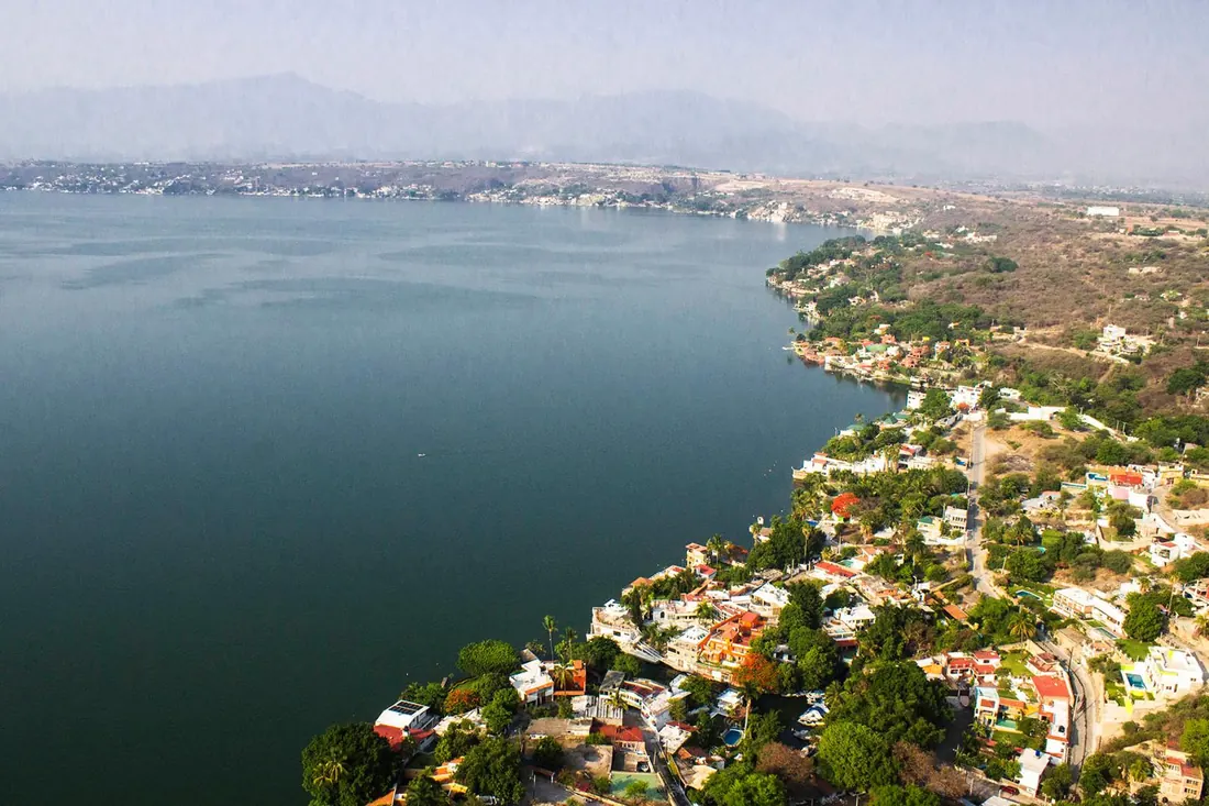 Vista aérea del lago de Tequesquitengo